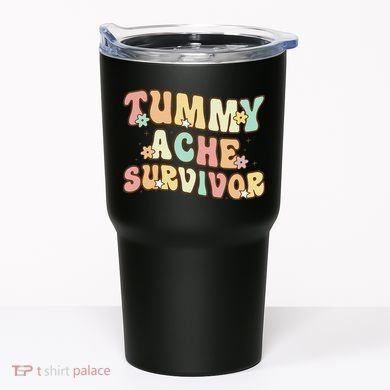 Vintage Tummy Ache Survivor Retro Tumbler
