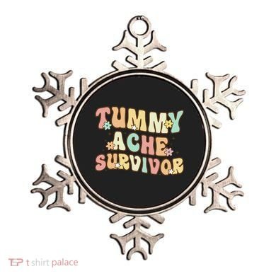 Vintage Tummy Ache Survivor Retro Ornament