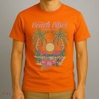 Vintage Tropical Beach Vibes Paradise Island T-Shirt thumb 3