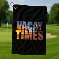 Vacay Times Beach Golf Towel thumb 1