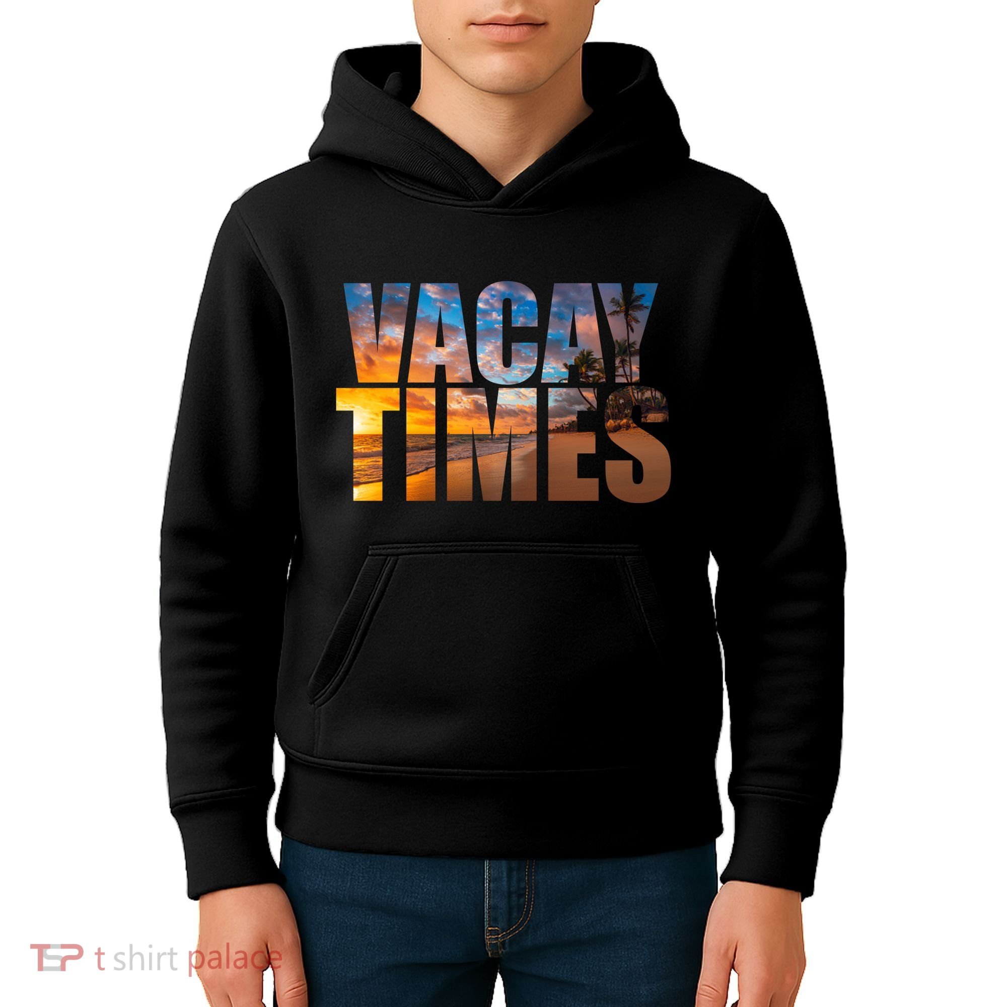 Vacay Times Beach Kids Hoodie