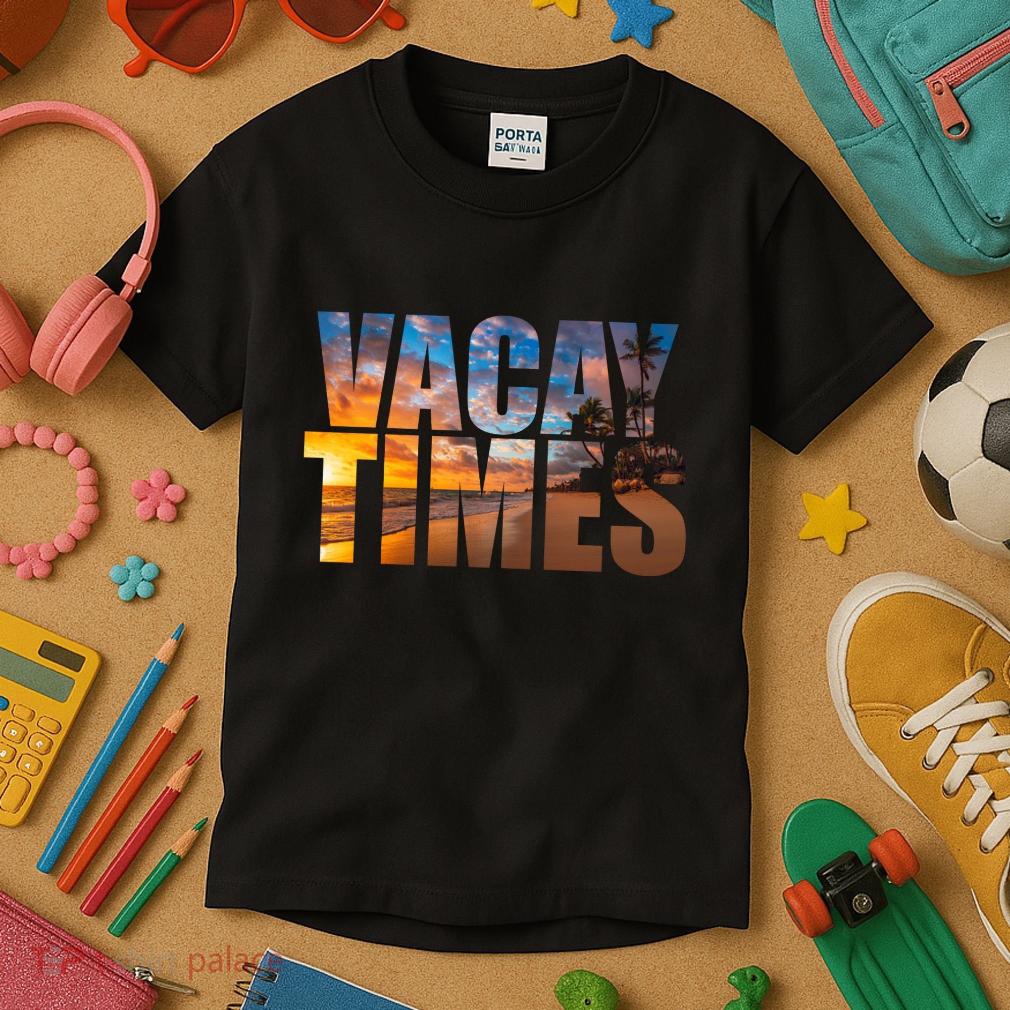 Vacay Times Beach Kids T-Shirt