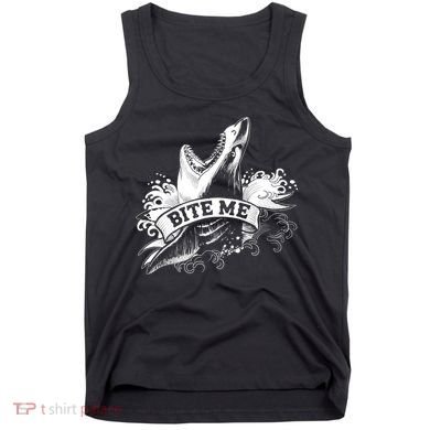 Vintage Tattoo Bite Me Shark Tank Top