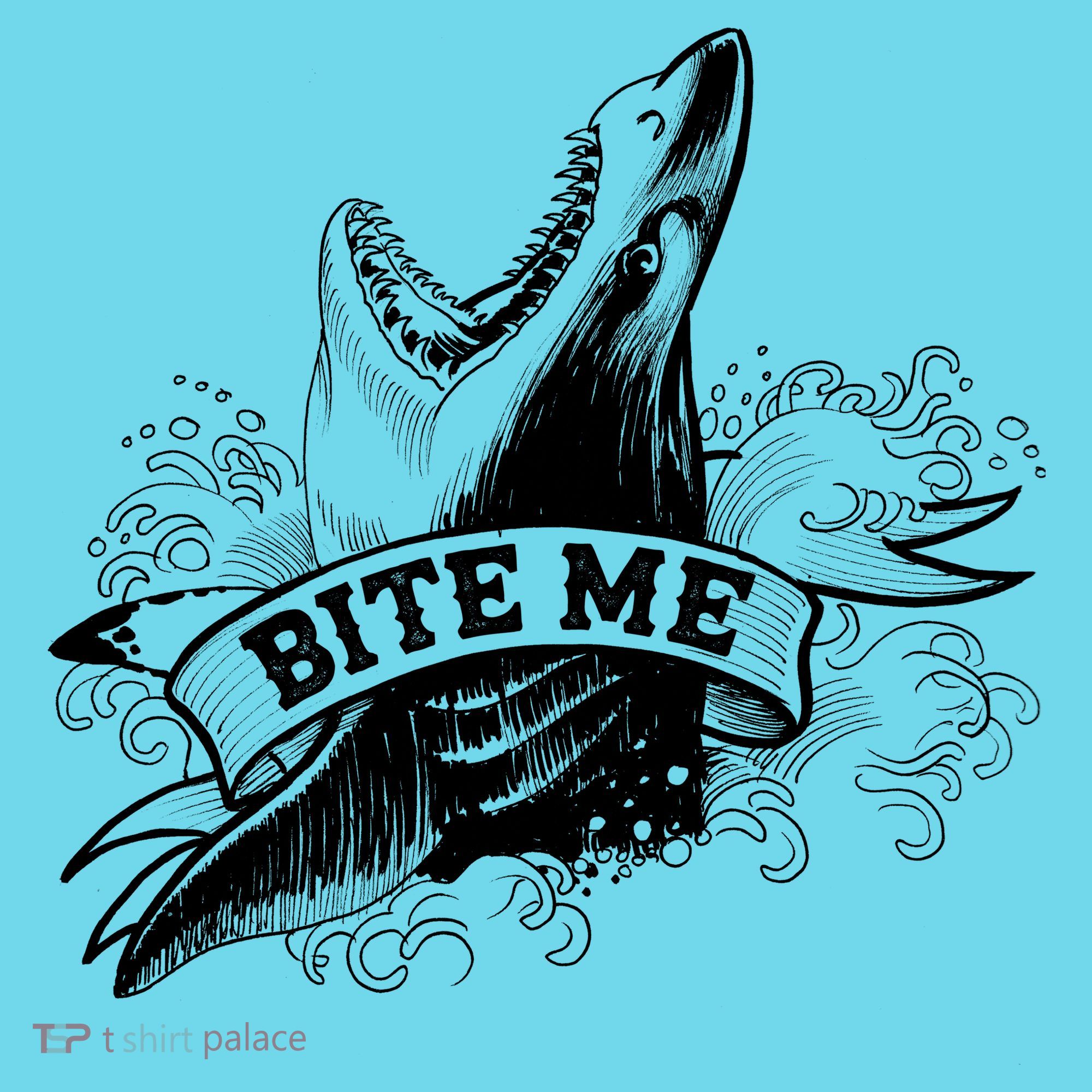 Vintage Tattoo Bite Me Shark T-Shirt