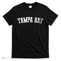 Vintage Tampa Bay Florida Distressed Bold White Text Apparel T-Shirt thumb 0