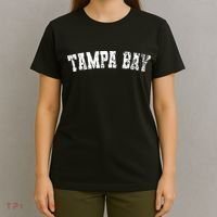 Vintage Tampa Bay Florida Distressed Bold White Text Apparel T-Shirt thumb 4