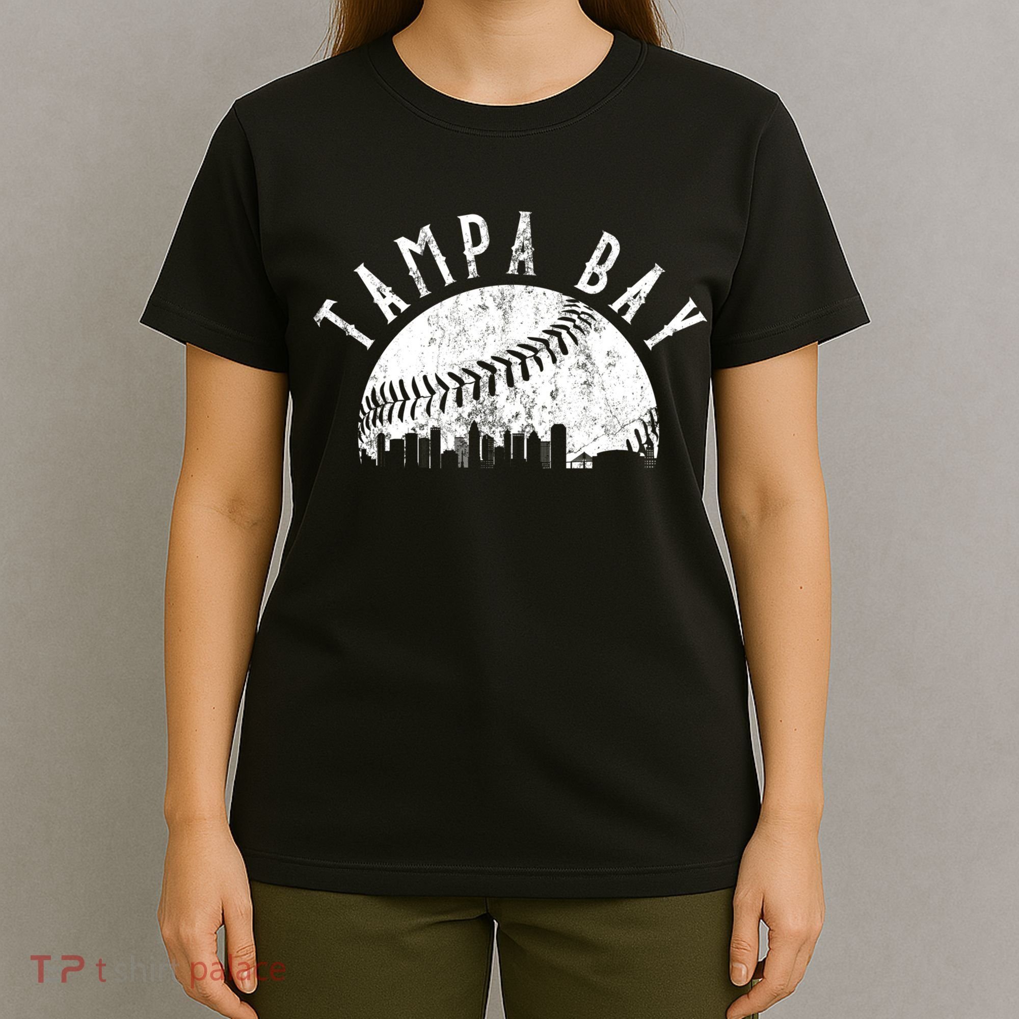Vintage Tampa Bay Florida Skyline T-Shirt