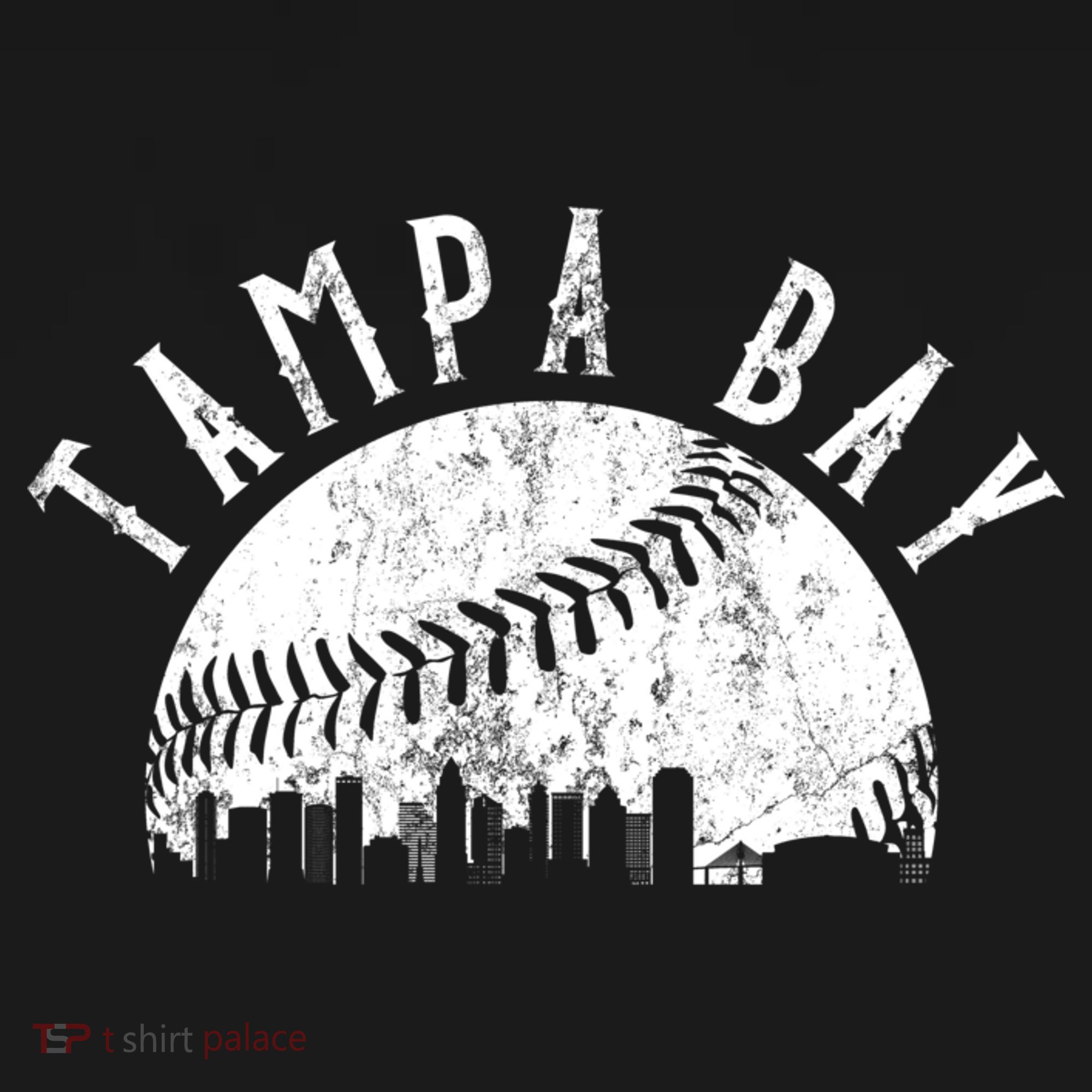Vintage Tampa Bay Florida Skyline T-Shirt