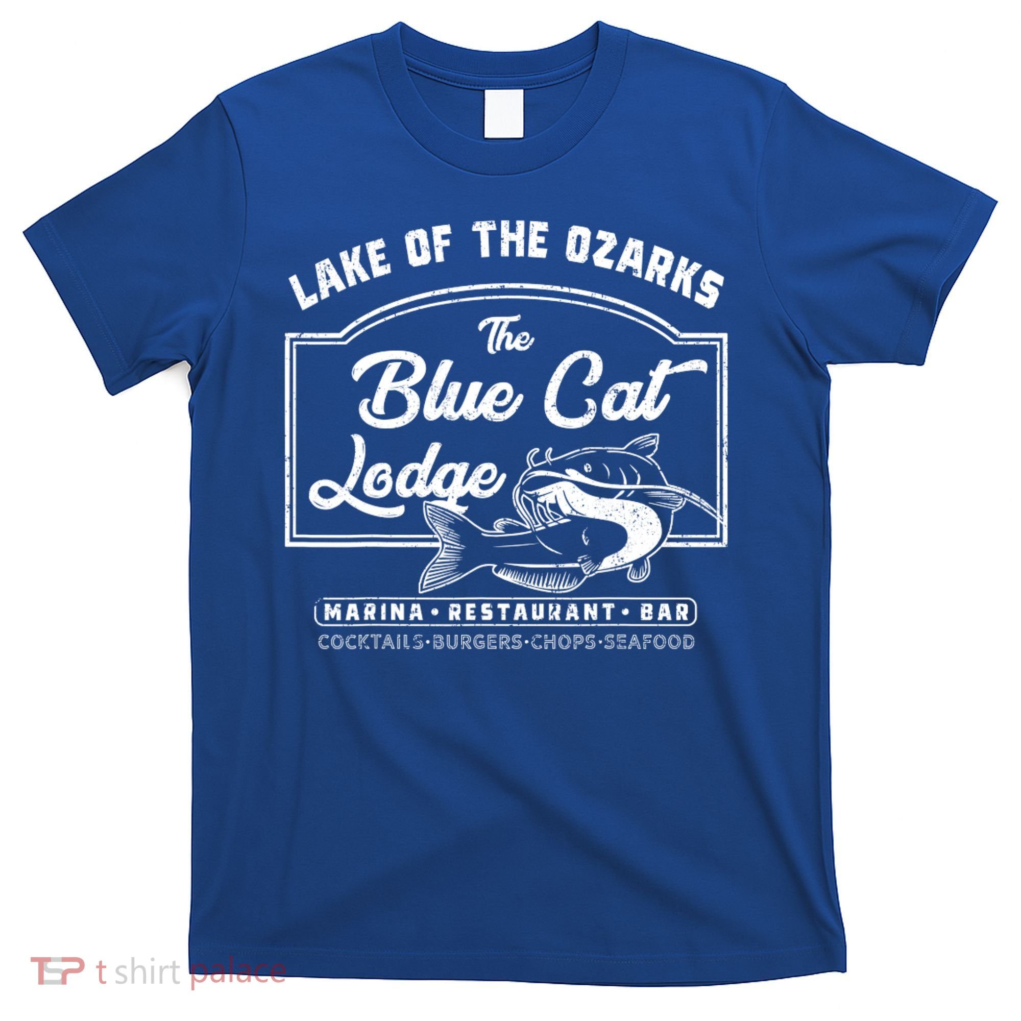 Vintage The Blue Cat Lodge Lake Of The Ozarks T-Shirt