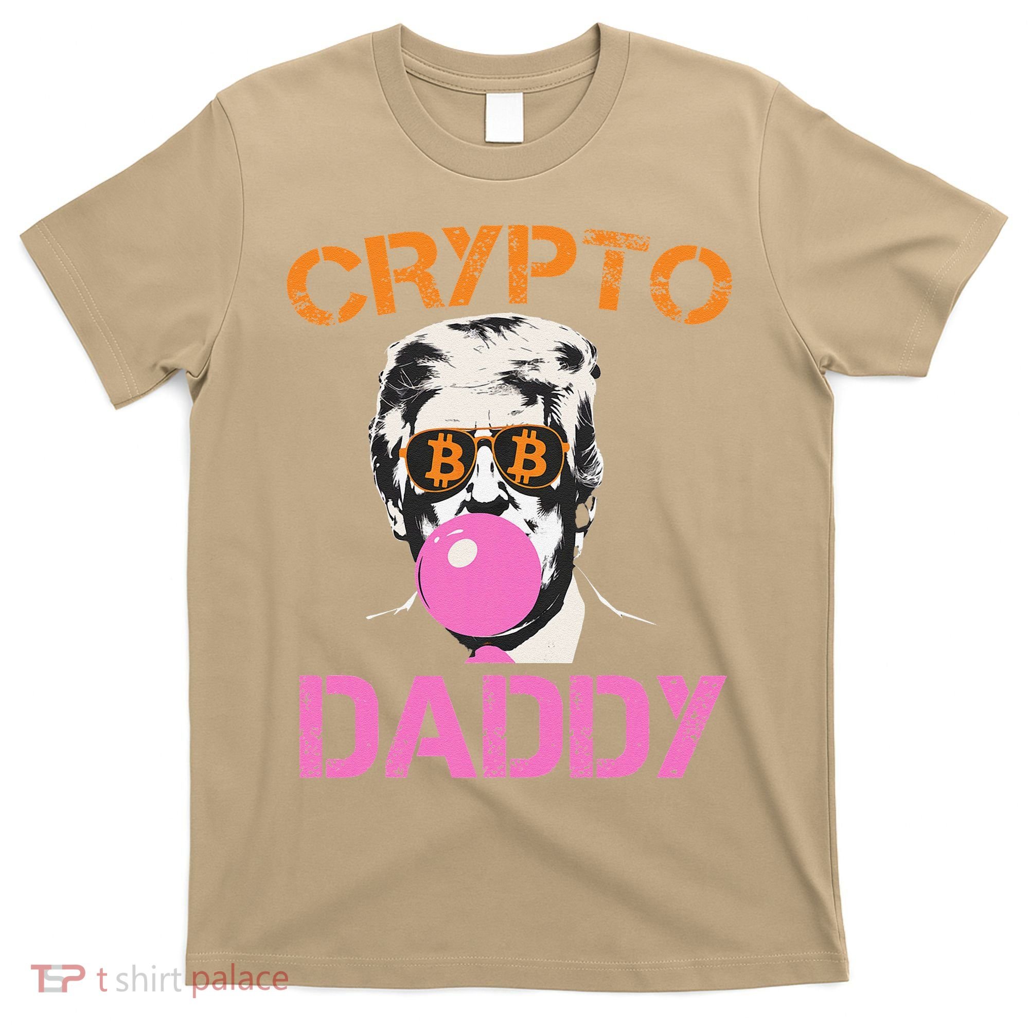 Vintage Trump Bitcoin Daddy Crypto Sarcasm Investment Squad T-Shirt