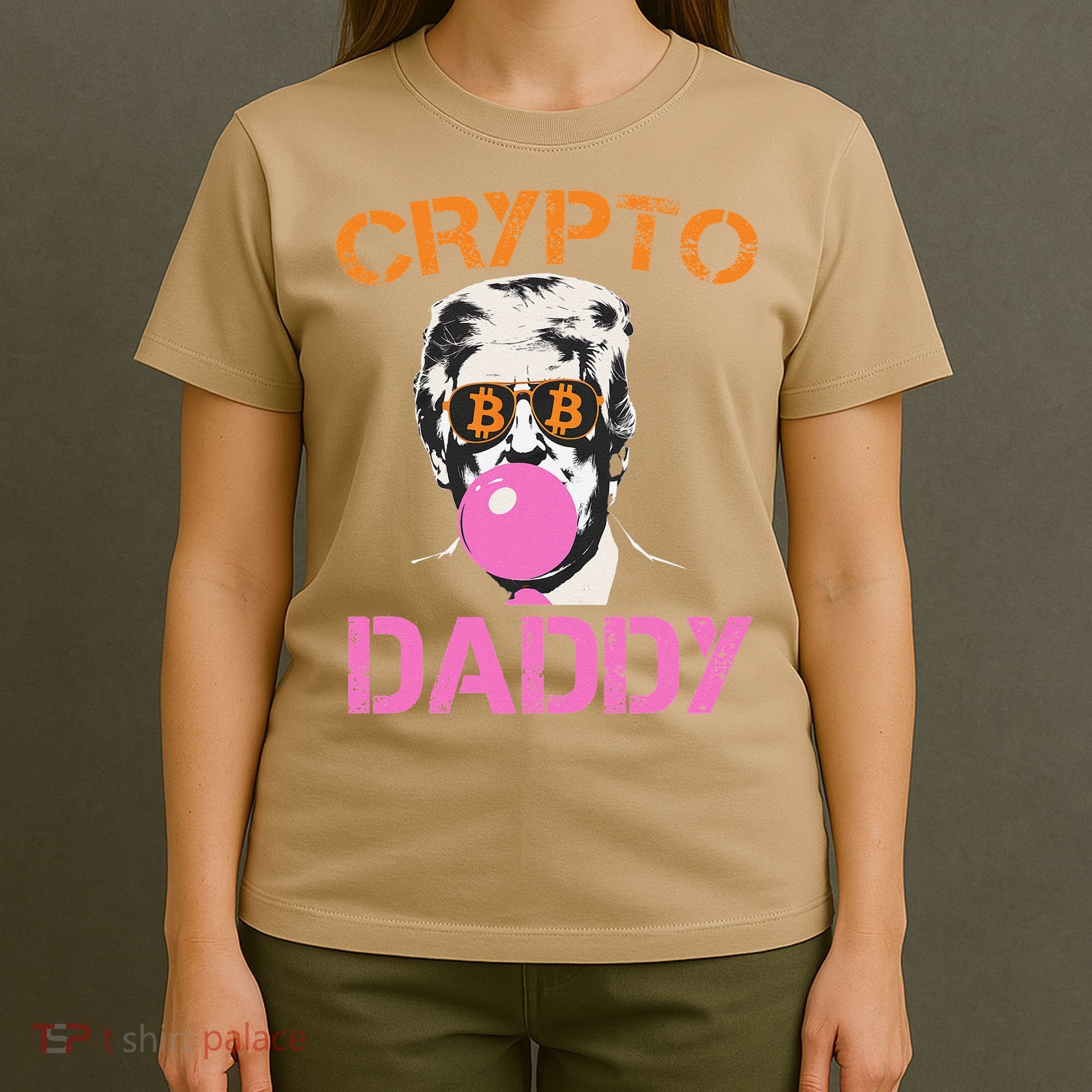 Vintage Trump Bitcoin Daddy Crypto Sarcasm Investment Squad T-Shirt