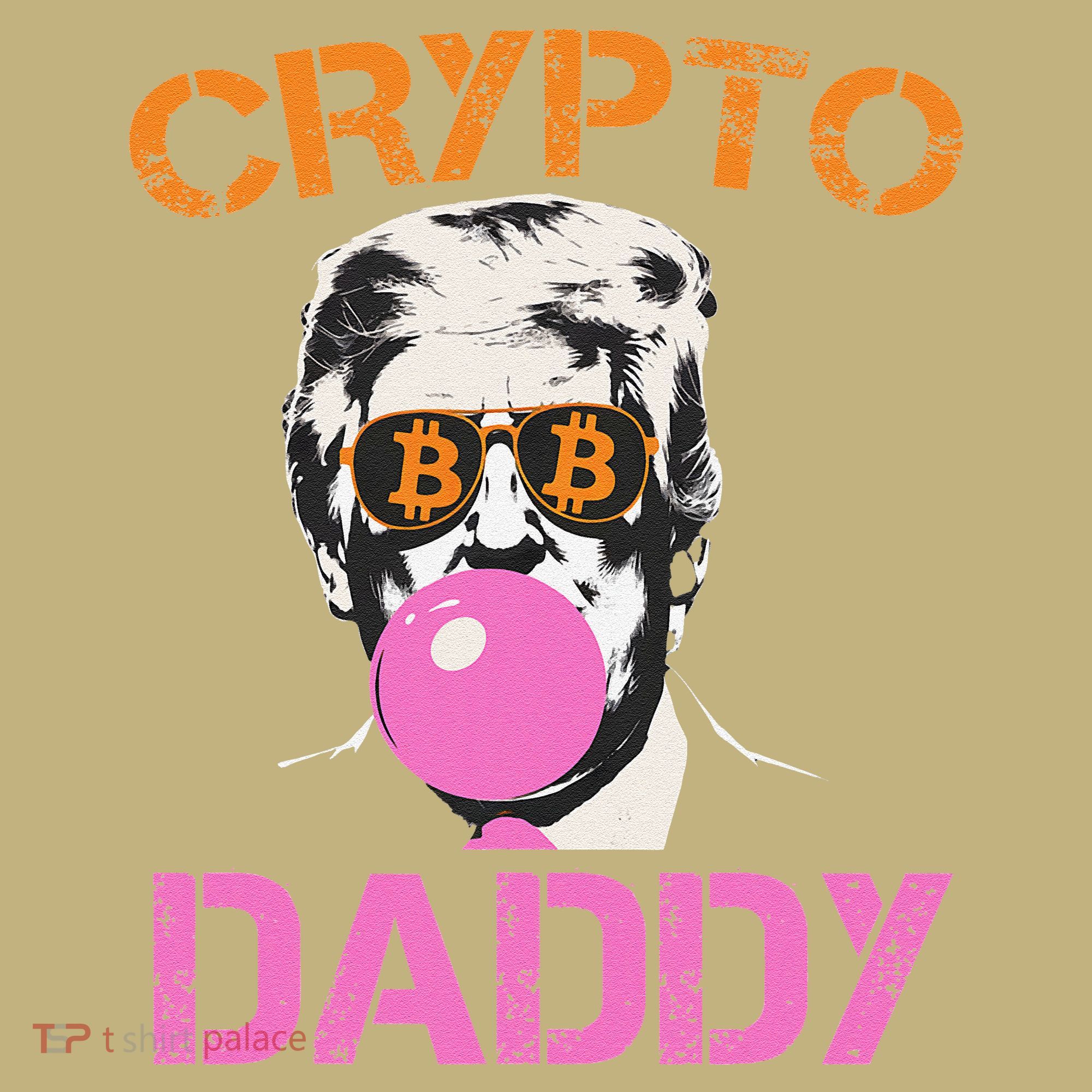 Vintage Trump Bitcoin Daddy Crypto Sarcasm Investment Squad T-Shirt
