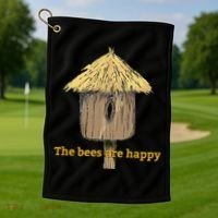 Valheim The Bees Are Happy Golf Towel thumb 1