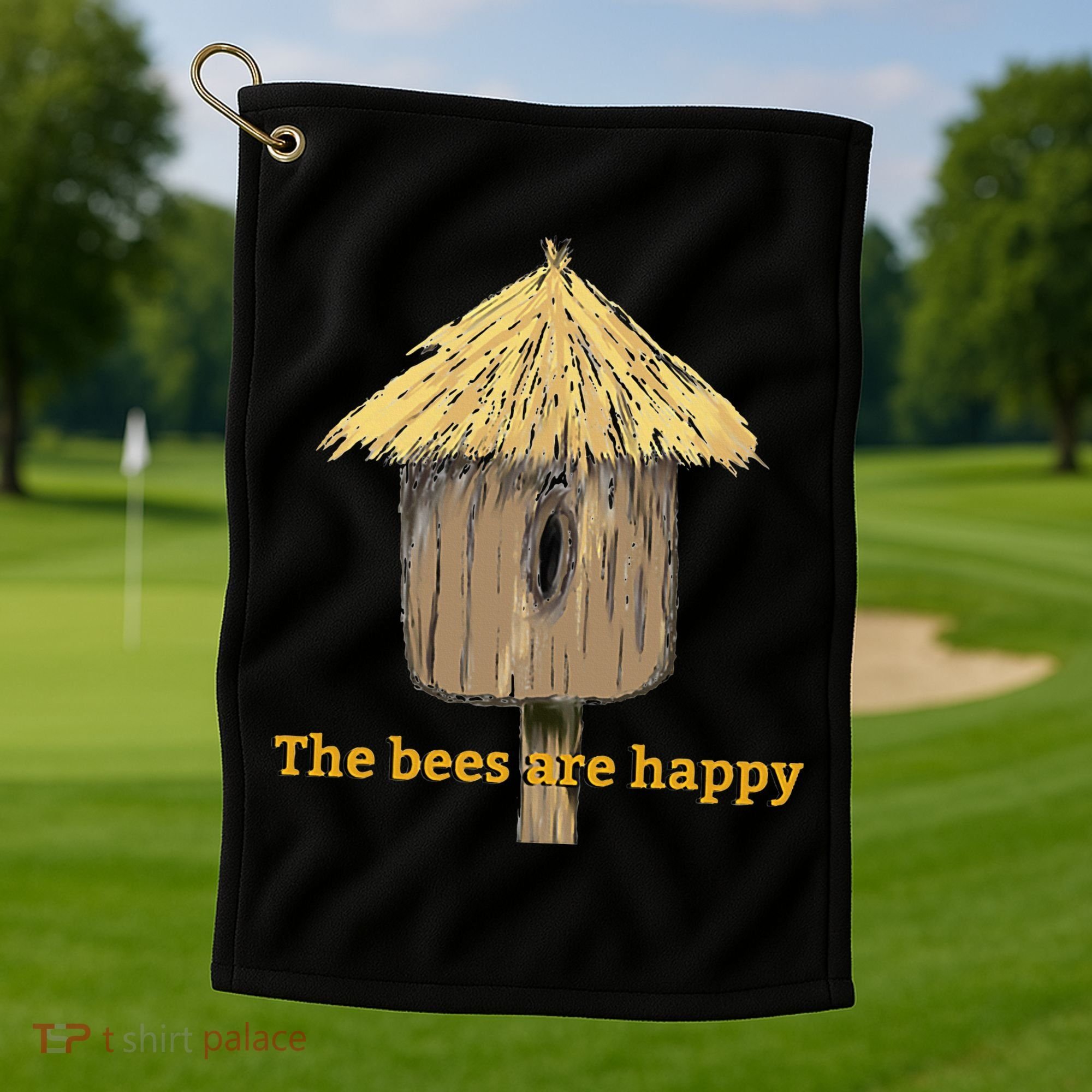 Valheim The Bees Are Happy Golf Towel