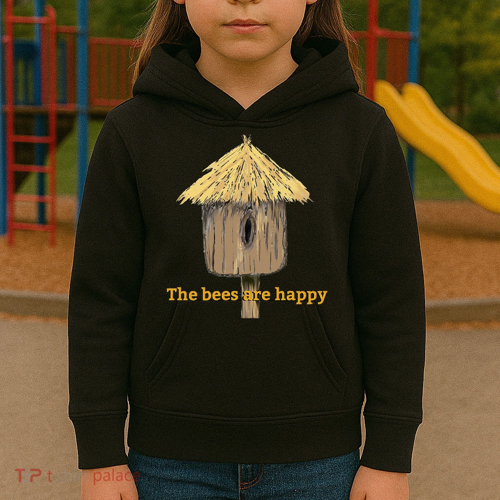 Valheim The Bees Are Happy Kids Hoodie