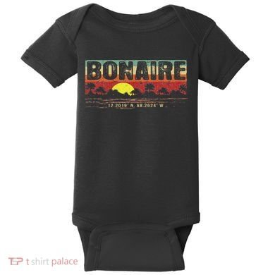 Vintage Tropical Bonaire Baby Bodysuit
