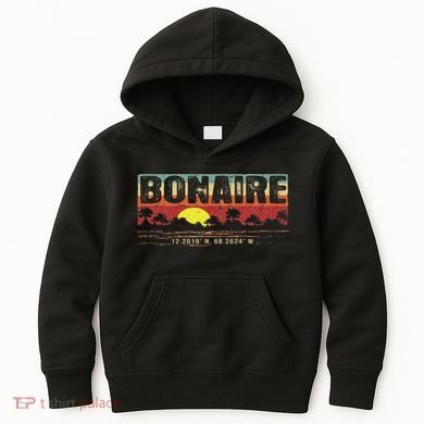 Vintage Tropical Bonaire Kids Hoodie