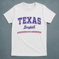 Vintage Texas Baseball 1972 Team T-Shirt thumb 5
