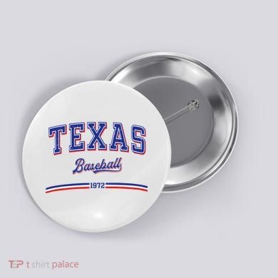 Vintage Texas Baseball 1972 Team Button