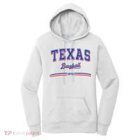 Vintage Texas Baseball 1972 Team Women's Hoodie thumb 0