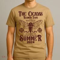Vintage The Cicadas Reunion Tour Broods Xiii And Xix Summer 2024 T-Shirt thumb 3