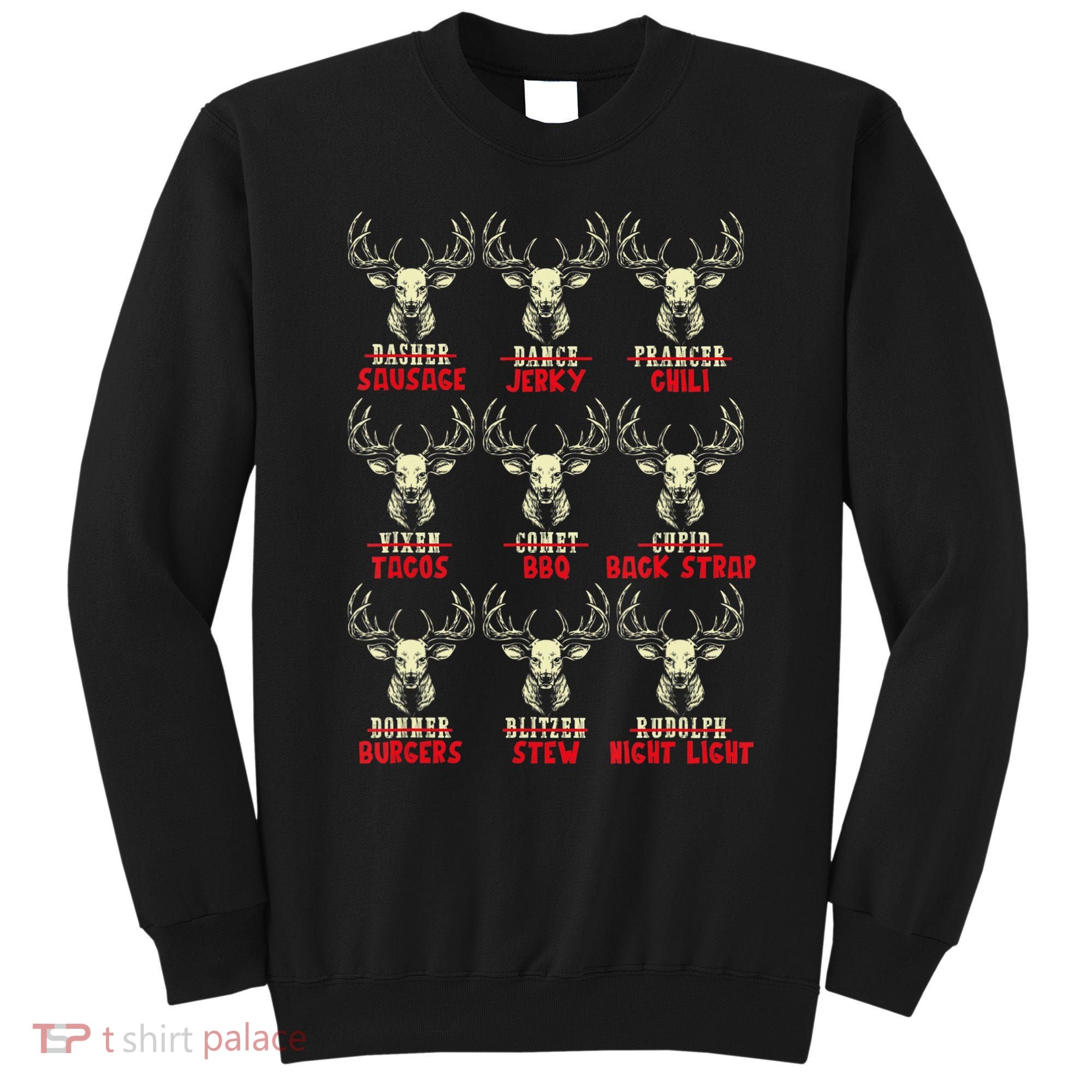 Venison The Christmas Meat Funny Deer Hunting Xmas Hunters Sweatshirt