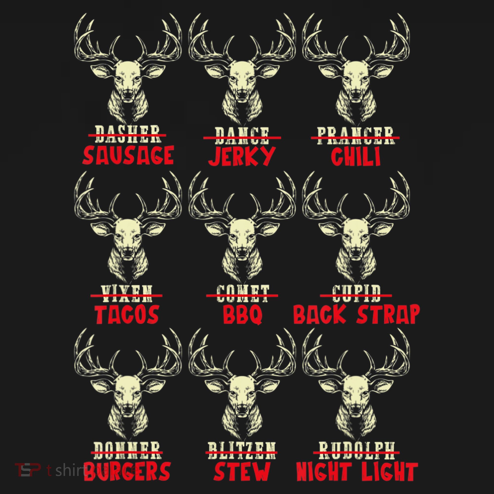 Venison The Christmas Meat Funny Deer Hunting Xmas Hunters Sweatshirt