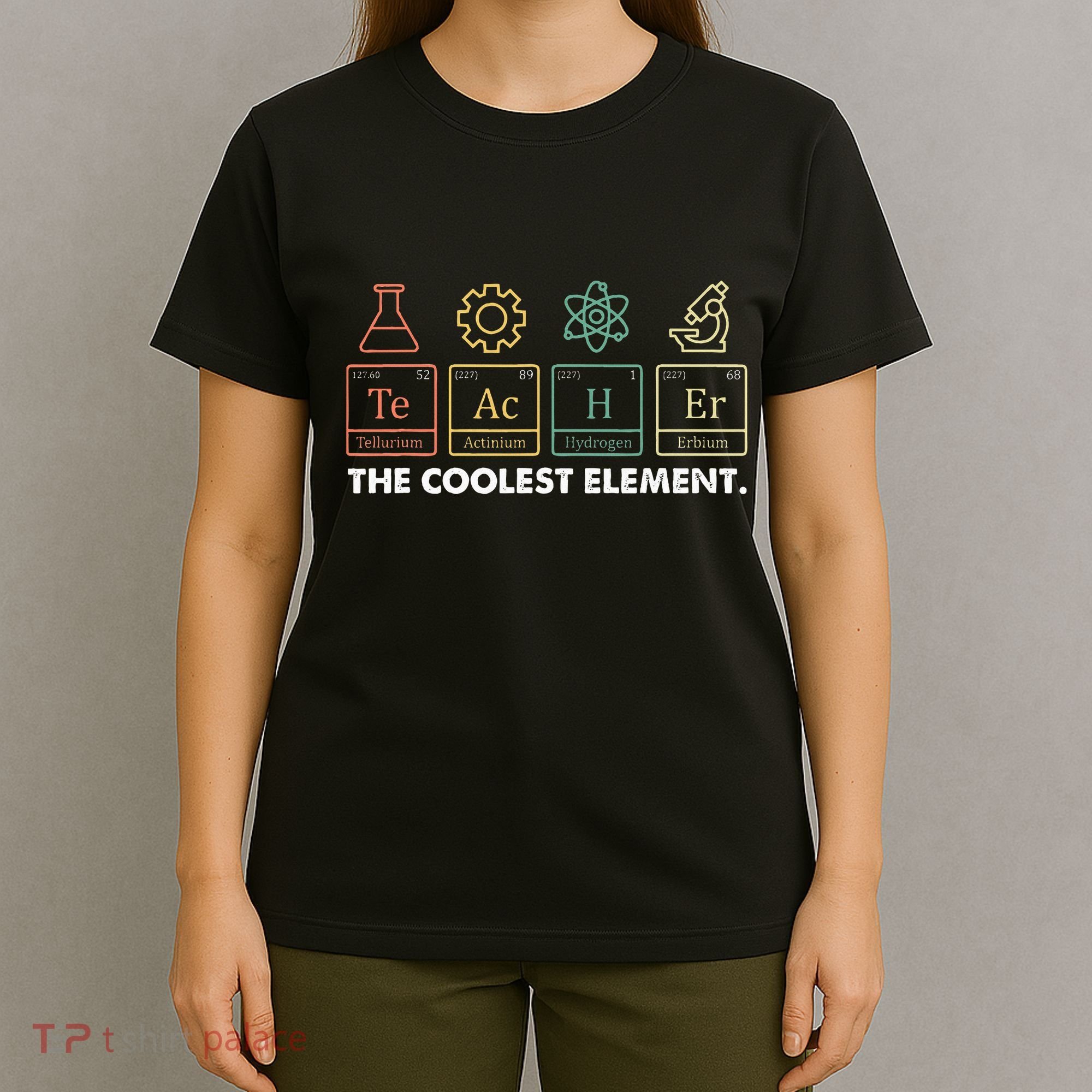 Vintage The Coolest Element Periodic Table Chemist Teacher T-Shirt