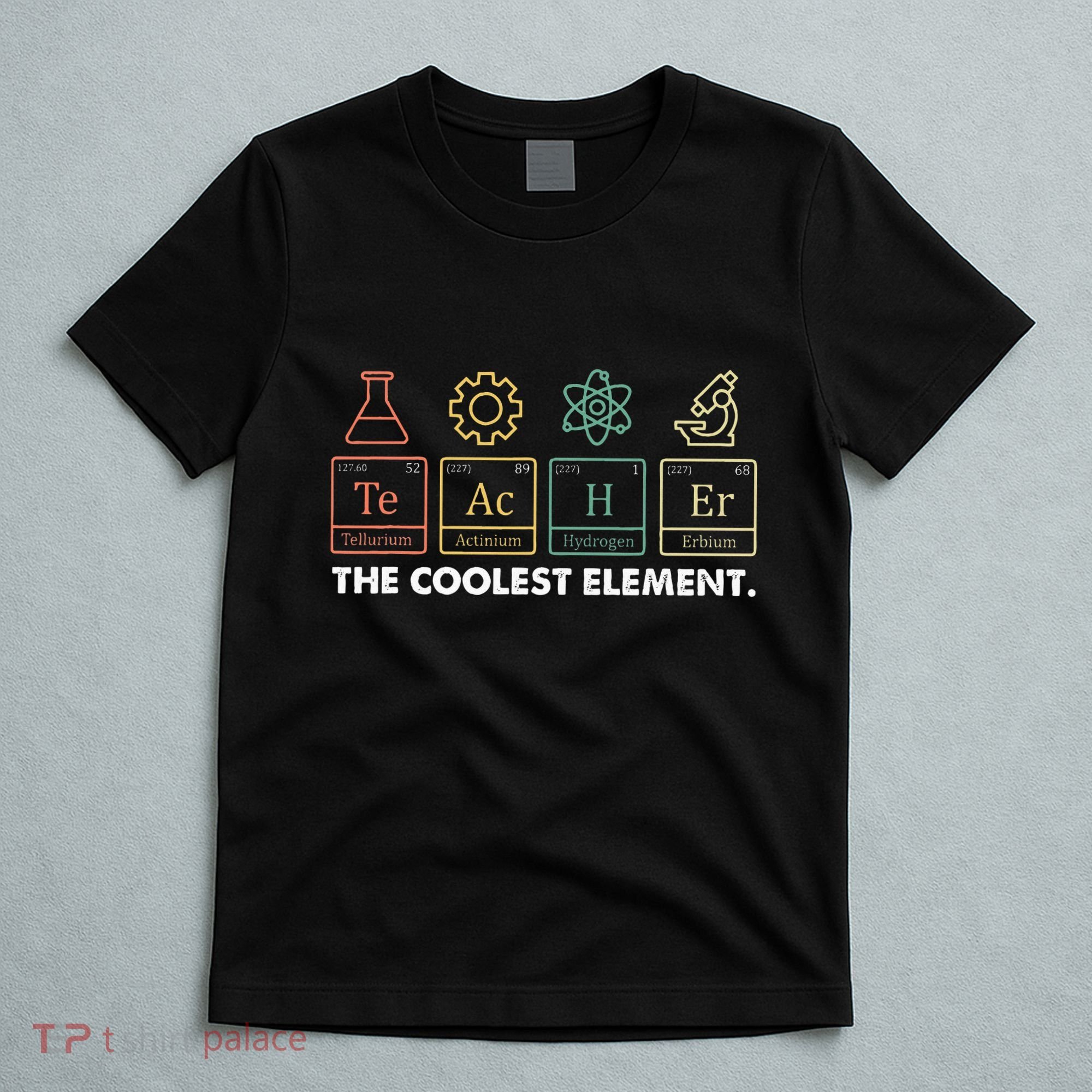 Vintage The Coolest Element Periodic Table Chemist Teacher T-Shirt