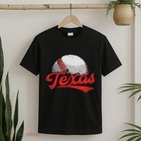 Vintage Texas Cityscape Baseball Lover For T-Shirt thumb 2