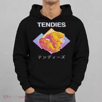 Vaporwave Tendies Chicken Tenders Japanese Kanji Hoodie thumb 0