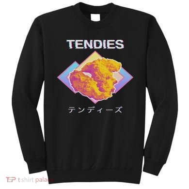 Vaporwave Tendies Chicken Tenders Japanese Kanji Sweatshirt