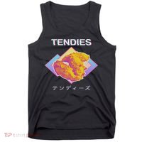 Vaporwave Tendies Chicken Tenders Japanese Kanji Tank Top thumb 0