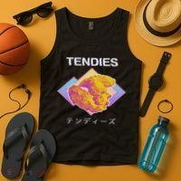 Vaporwave Tendies Chicken Tenders Japanese Kanji Tank Top thumb 4