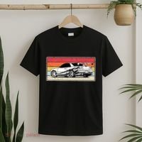 Vintage Tuner Car Skyline Graphic Retro Racing Drift Car T-Shirt thumb 2