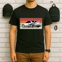 Vintage Tuner Car Skyline Graphic Retro Racing Drift Car T-Shirt thumb 6