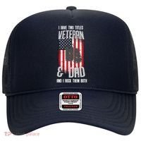 Have Two Titles Veteran And Dad I Rock Them Both Hat thumb 0