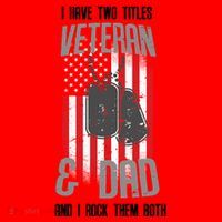 Have Two Titles Veteran And Dad I Rock Them Both Santa Hat thumb 1