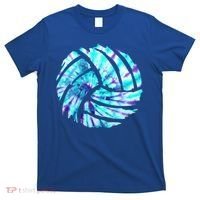 Volleyball Tie Dye Look Blue Purple Perfect Boys Or Girls Gift T-Shirt thumb 0