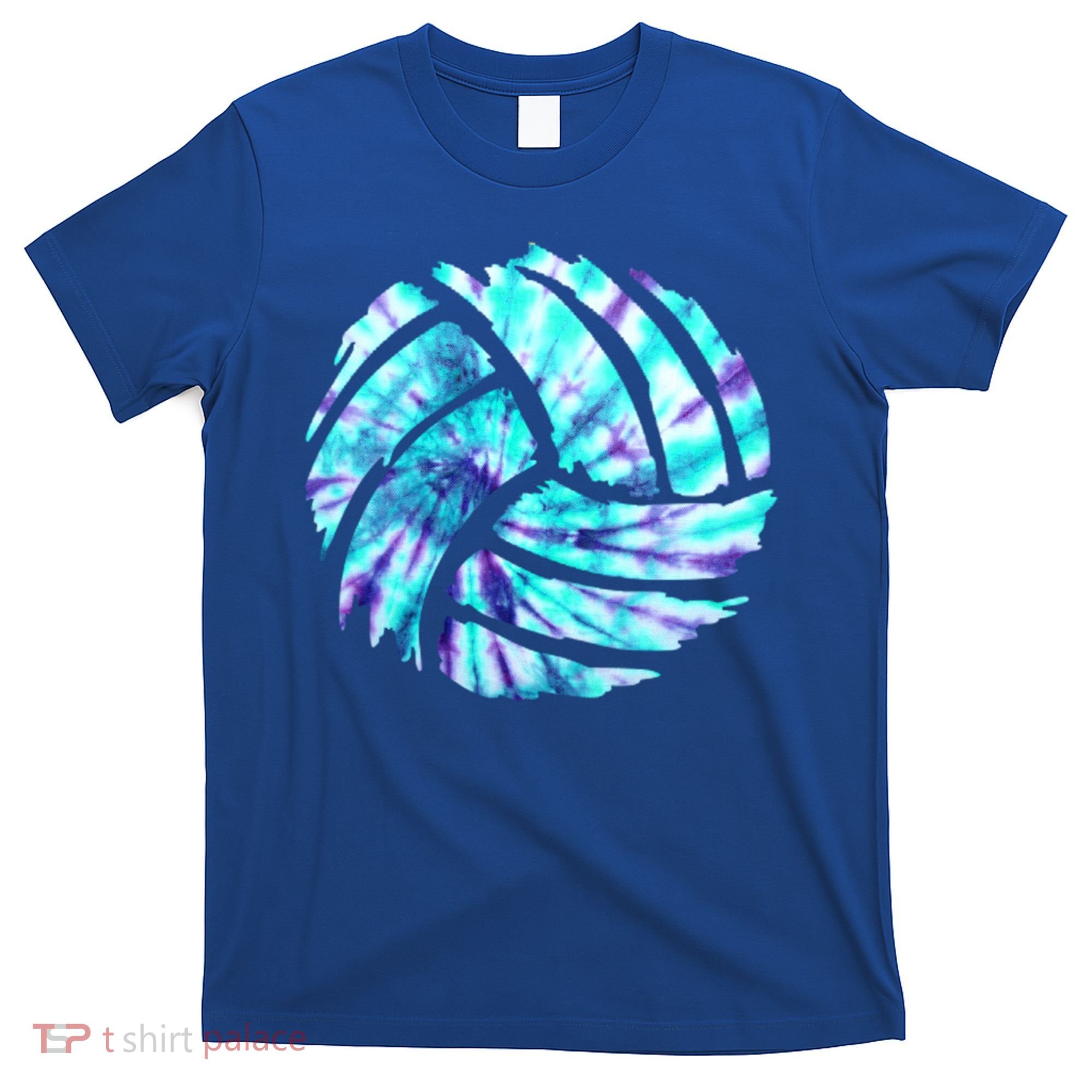 Volleyball Tie Dye Look Blue Purple Perfect Boys Or Girls Gift T-Shirt