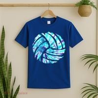 Volleyball Tie Dye Look Blue Purple Perfect Boys Or Girls Gift T-Shirt thumb 2