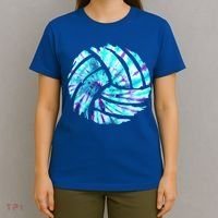 Volleyball Tie Dye Look Blue Purple Perfect Boys Or Girls Gift T-Shirt thumb 4