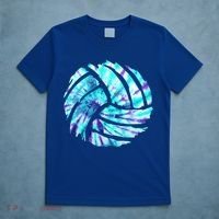 Volleyball Tie Dye Look Blue Purple Perfect Boys Or Girls Gift T-Shirt thumb 5
