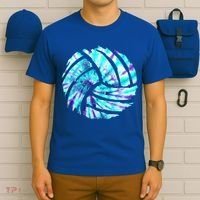 Volleyball Tie Dye Look Blue Purple Perfect Boys Or Girls Gift T-Shirt thumb 6