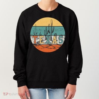 VIntage Texas Desert Cactus Emblem Women's Sweatshirt