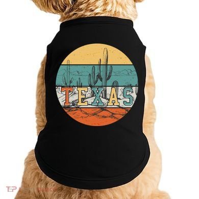 VIntage Texas Desert Cactus Emblem Doggie Tank