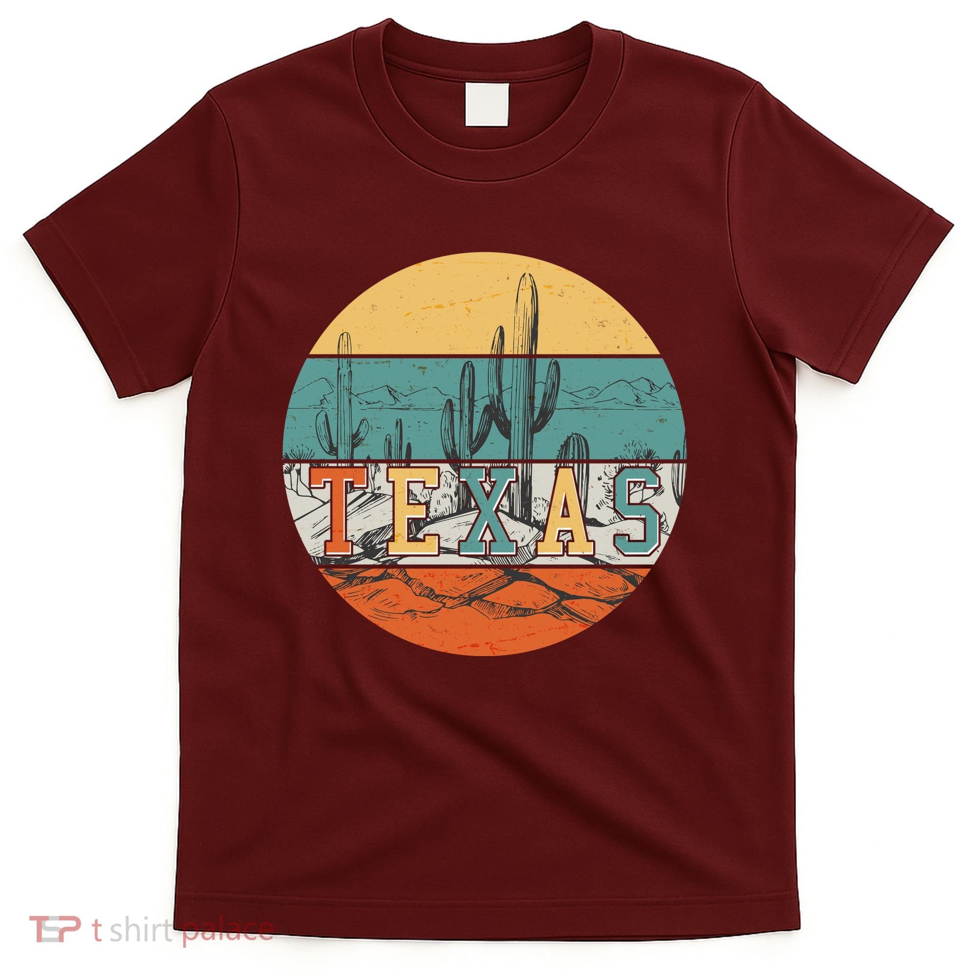 VIntage Texas Desert Cactus Emblem T-Shirt