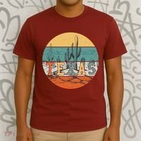 VIntage Texas Desert Cactus Emblem T-Shirt thumb 3