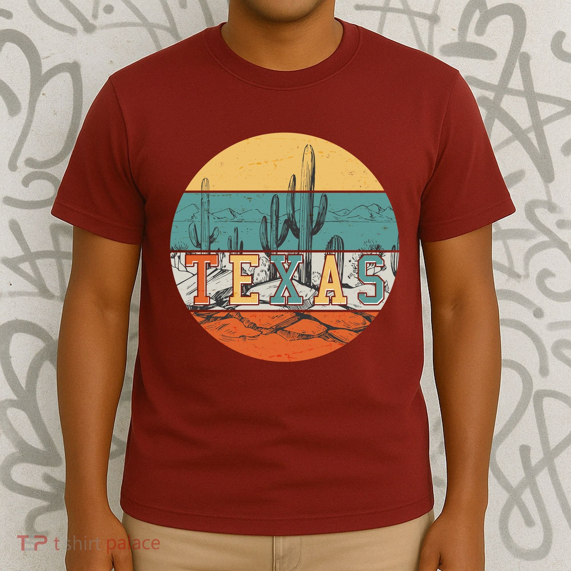 VIntage Texas Desert Cactus Emblem T-Shirt