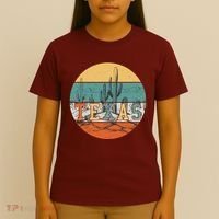 VIntage Texas Desert Cactus Emblem T-Shirt thumb 4